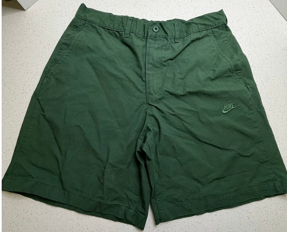 Nike Men's shorts feature a tonal embroidered swoosh Green Size 32 M